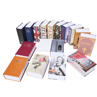 Household Small Creative Book Safe Hidden Password Lock Home Storage Box Office Desk Decorative Box Ornaments