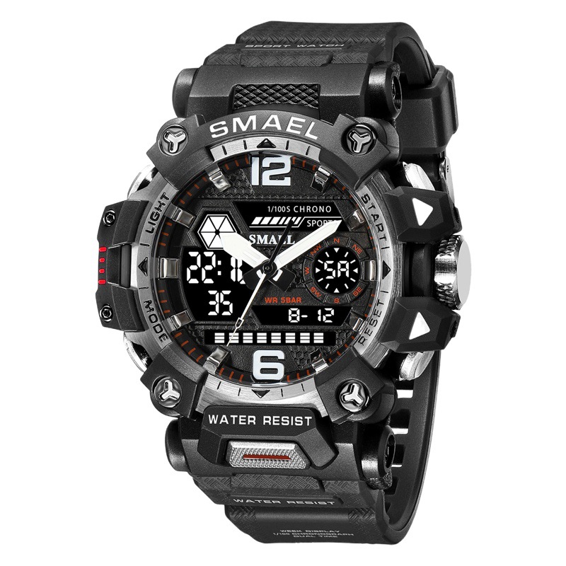 SMAEL Smair 2022 nuevo reloj de aleación de hombre personalizado multifuncional impermeable al aire libre reloj electrónico 8072