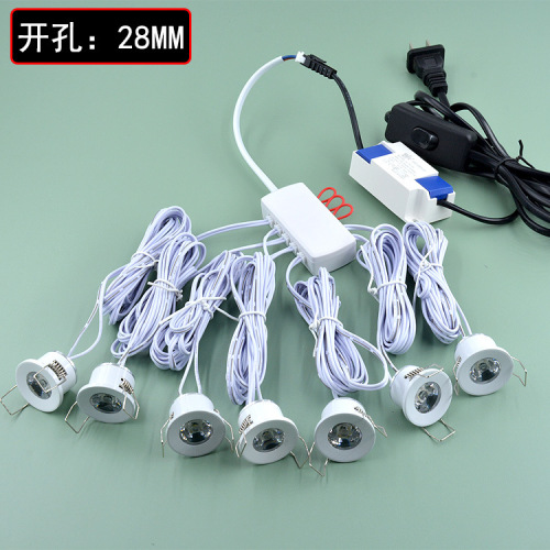 Foreign trade hot-selling gypsophila spotlight starry sky clothing store ceiling downlight 18MM small hole mini spotlight opening 28