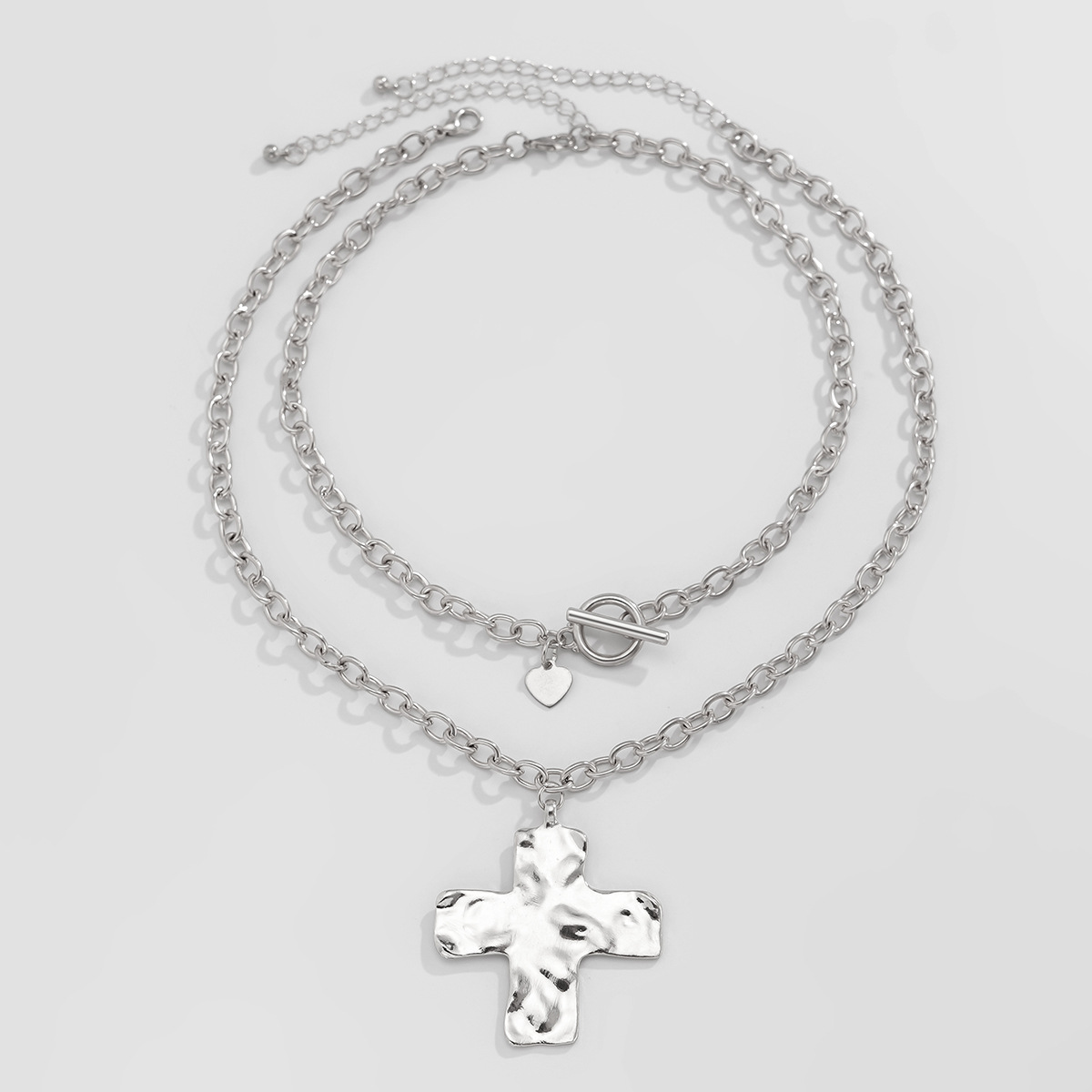 50g Weight Earrings, Necklace Classification 1 Piece, 1 Pair Quantity Holiday, Daily Occasion Alloy, Iron Material Cross Pattern Women's Gender Plating Design Vintage Style Style Vintage Style Cross Alloy Iron Plating Women's Earrings Necklace 3