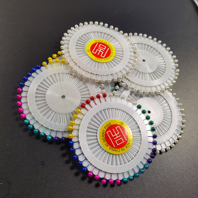 Color del grano de posicionamiento pin perla pin calibre pin ramo decorativo pin 40 unids/placa 30 unids/placa