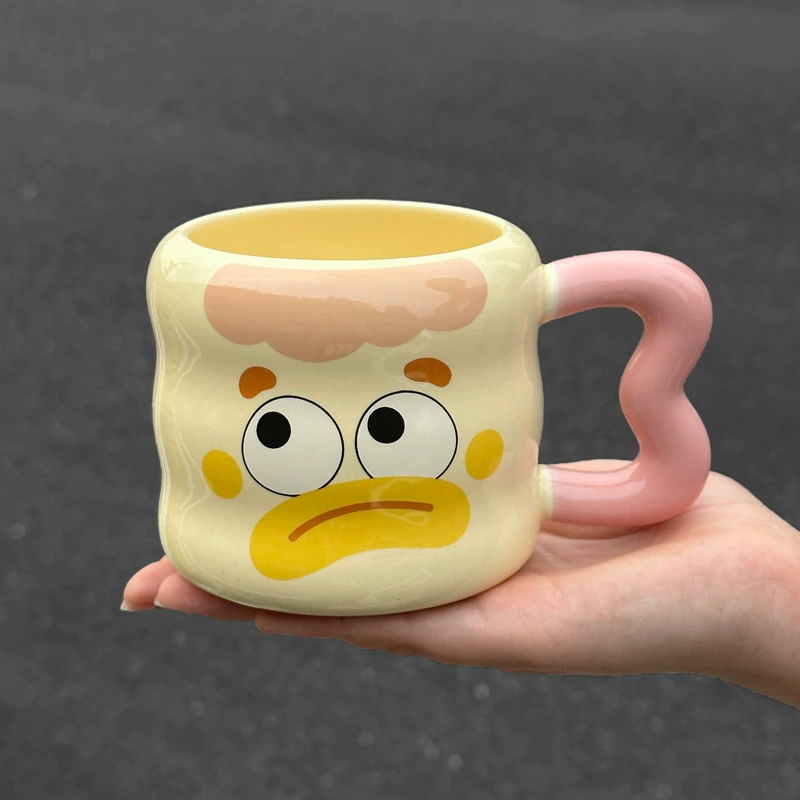 Керамическая кружка Mengqu Cloud Cup, 401–500 мл, милая большая кружка с крышкой, ложкой и вариантами подарочной коробки