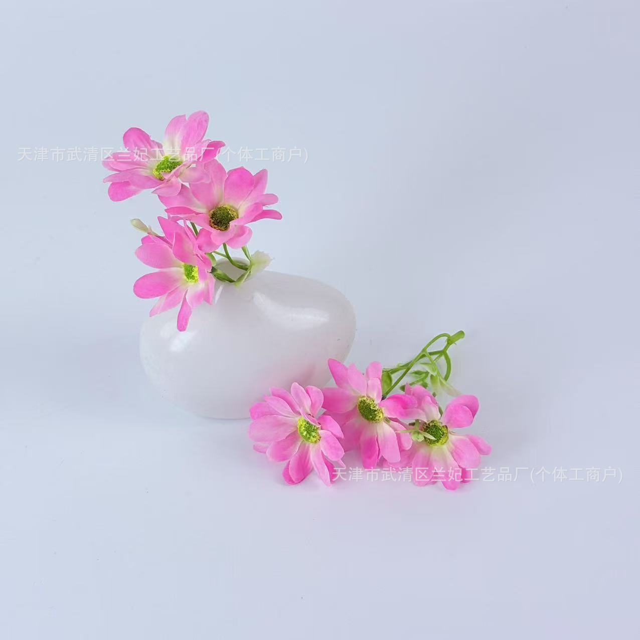 3 horquillas flor lila flor flor artificial accesorios de bricolaje hechos a mano caja de flores caja de regalo con mano horquilla decorativa transfronteriza