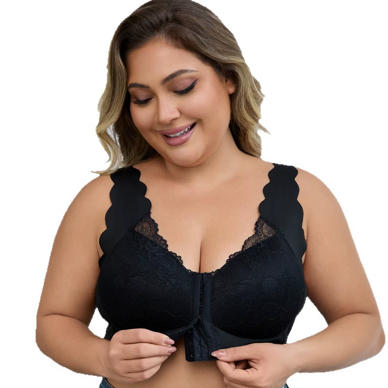 Бюстгальтер push-up Lace, топ без рукавов, нижнее белье, европейский стиль, красивый спина, плюс размер