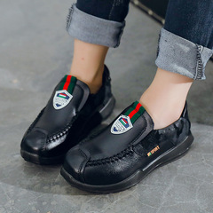 2023 Spring and Autumn Boys' British Style Small Leather Shoes Soft Sole Calfskin Casual Performance Shoes for Children and Babies, Factory Wholesale