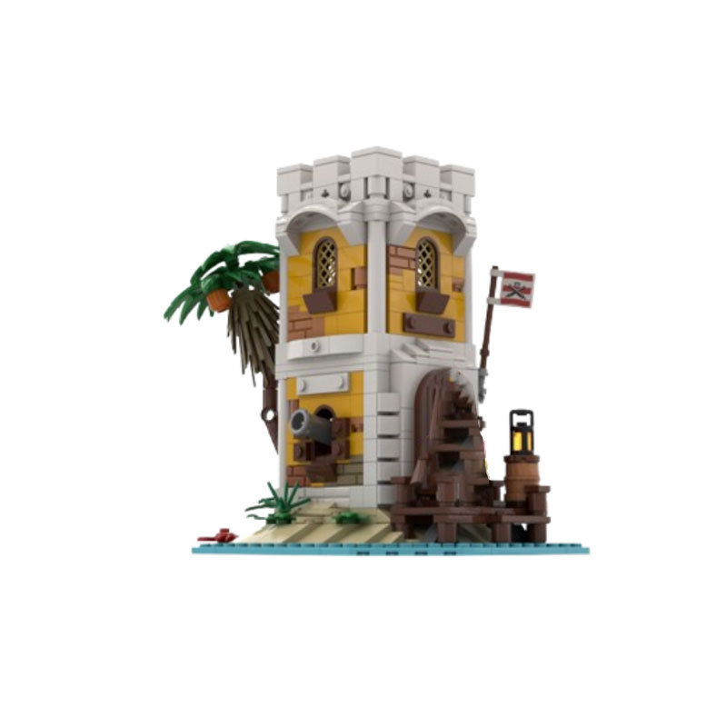 Castle Building Block Construction Toy Educational Street Scene_voghion.com