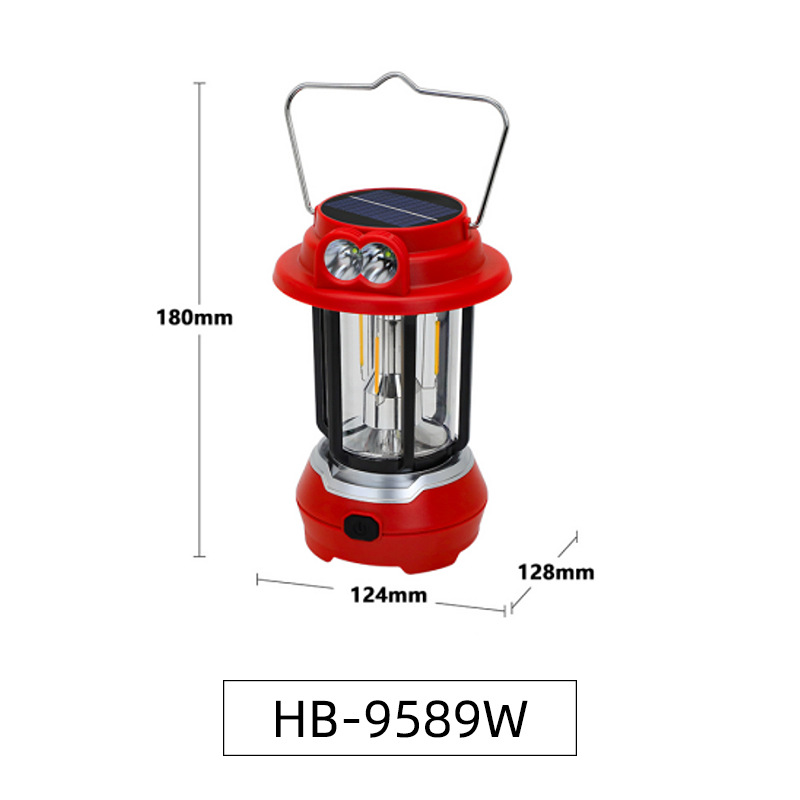 HB-9589W 충전식 태양-레드