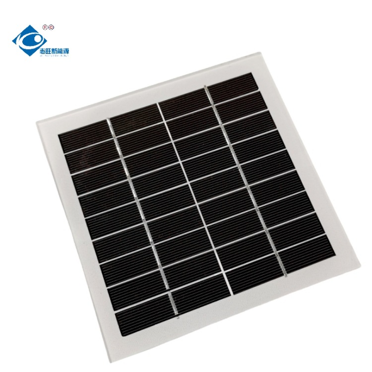 志旺新能源 3W单晶玻璃板145*145mm  监控电源 9V太阳能板充电