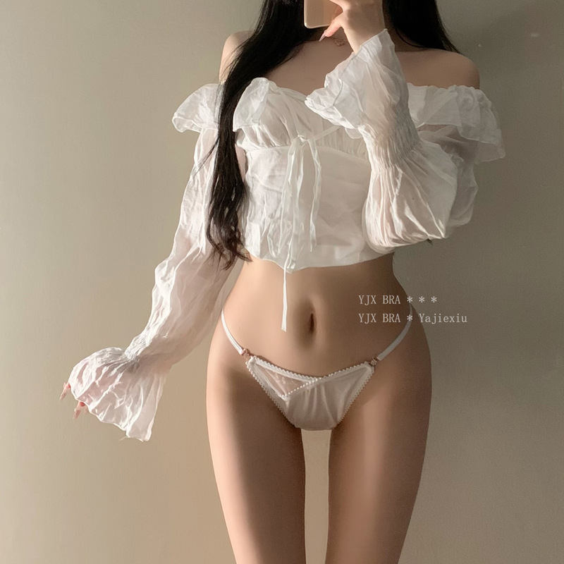 Hot Sweet Tea * Japanese Style Sexy Satin G-string Women's Hot Sexy Fashion Cotton Breathable Low Waist Women's T-pants
