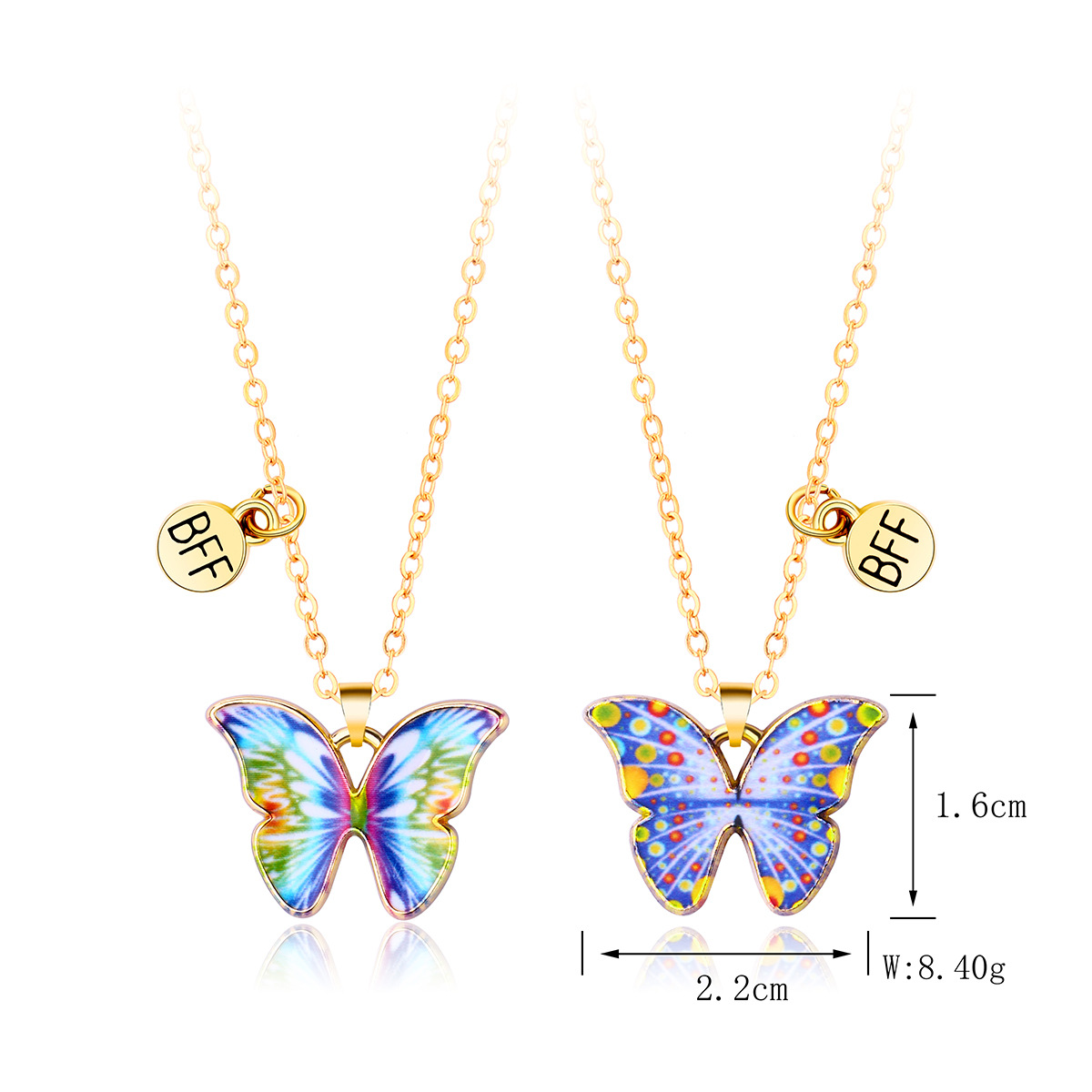 Retro Butterfly Alloy Plating Unisex Necklace