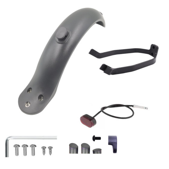 Electric scooter accessories M365 mudguard suit with bracket with tail light m365 rear mudguard suit