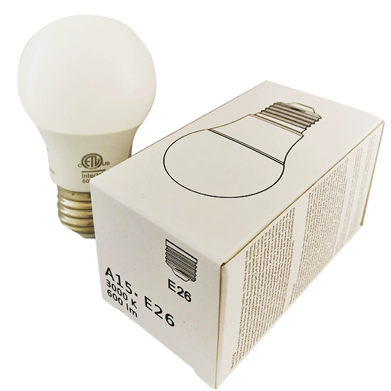 Светодиодная лампа A15, силикон-контролируемая, 120V 5.5W/6W/6.5W, стандарт США, без мерцания, DOB, сертификация ETL