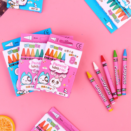 Cartoon boxed oil pastels 36 colors children's crayons hexagonal rod color painting drawing pen kindergarten graffiti crayons
