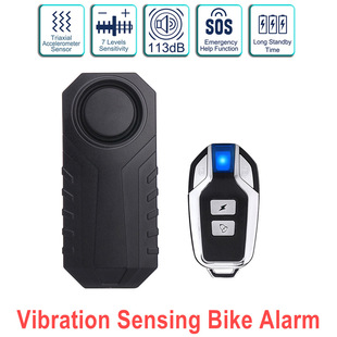 Vibration Sensing Bike Alarm with Remote Motorcycle Alarm