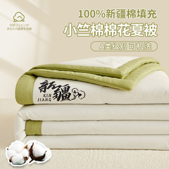 Small Zhu Cotton Summer Cool Blanket Type A Xinjiang Cotton Air Conditioner Blanket Summer Promotional Gift Summer Blanket Summer Thin Blanket Wholesale