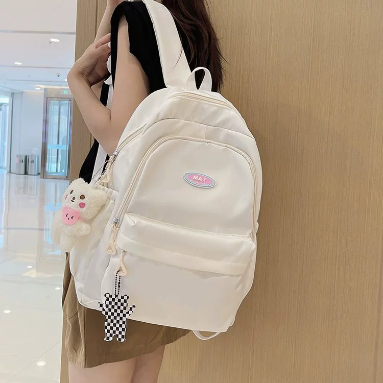 Backpack, Japanese capacious shoulder bag, for students, Korean style