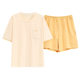 Class A Antibacterial Pure Cotton Pajamas Women's Summer Short-sleeved Shorts Women's Outwear Cotton Home Clothes suit