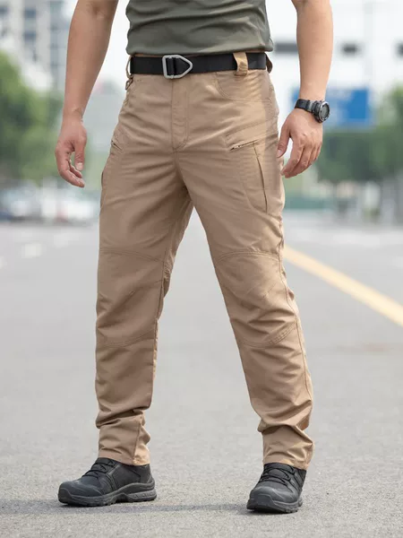 New Product Ix5 Tactical Pants Men's Outdoor Work Clothing Loose Multi-Flap Pocket Pants Wear-Resistant Special Duty Pants Men's Cargo Pants Multi-Purpose