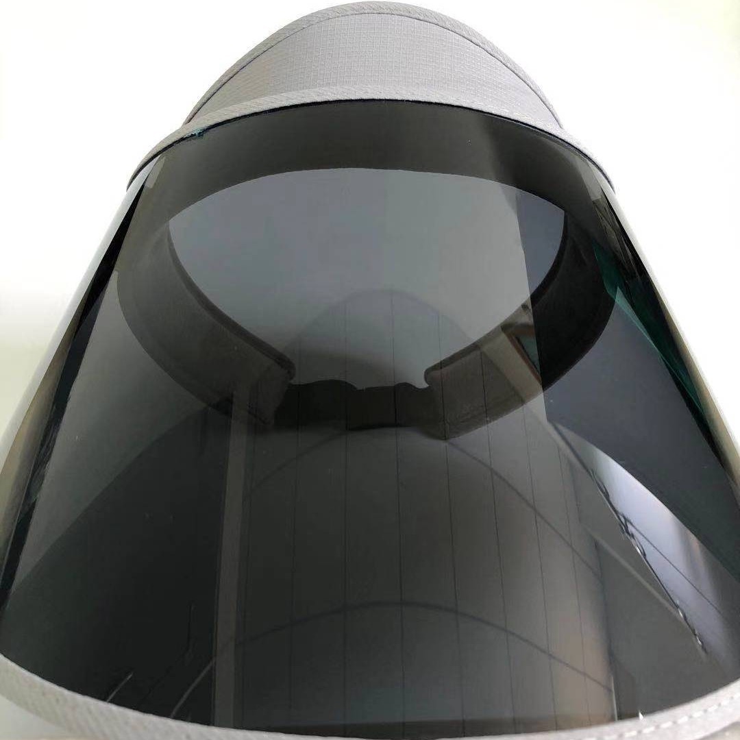 茶色PC片材防紫外线太阳帽舌遮阳板 0.5 0.7抗UV深茶色PC板材