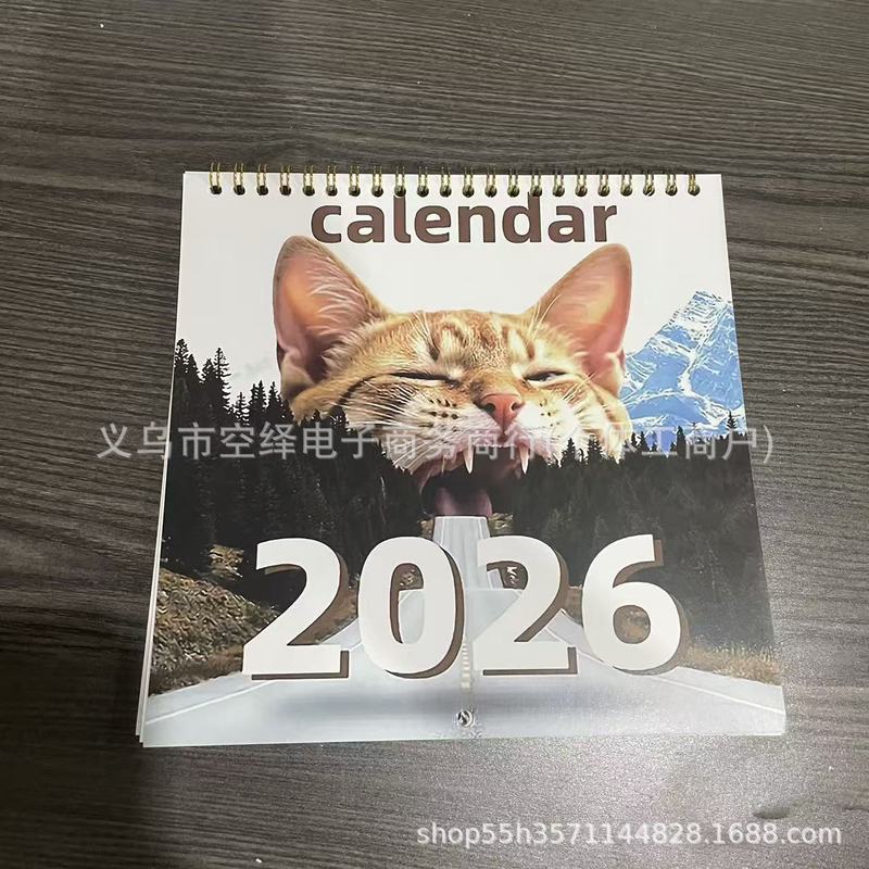 2026跨境新品Magical Cat抽象魔法猫日历是猫爱好者的理想礼物|undefined