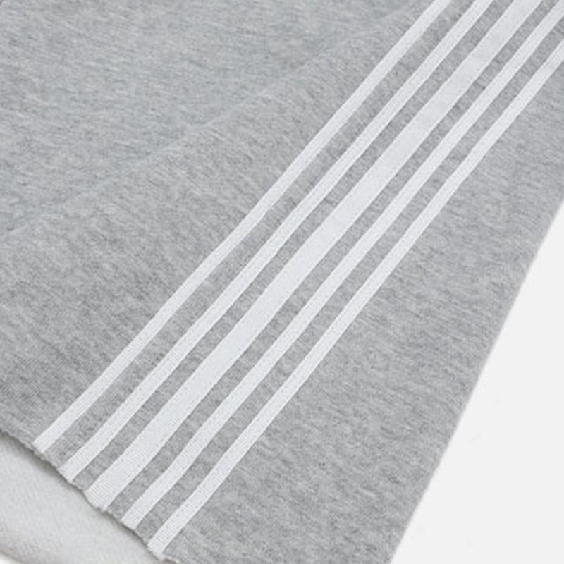 TK American Style Gestreifte, bestickte Sport-Freizeithose, lockere Passform, Unisex, doppelter Bund, Fake-Zweiteiler-Jogginghose_voghion.com