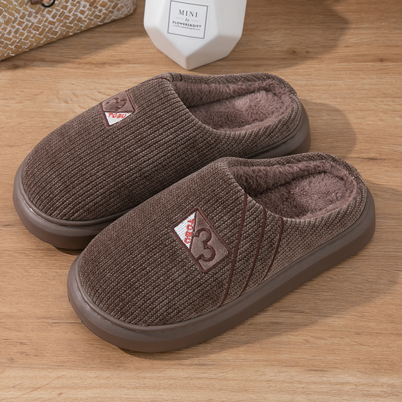 Men's Cotton Slippers for Autumn and Winter, Warm and Odor-Free, Thick-Soled, Non-Slip, for Home Use, Silent, Suitable for Guests, Home Cotton Slippers for Wholesale Men's Cotton Slippers for Autumn and Winter, Warm and Odor-Free, Thick-Soled, Non-Slip, for Home Use, Silent, Suitable for Guests, Home Cotton Slippers for Wholesale