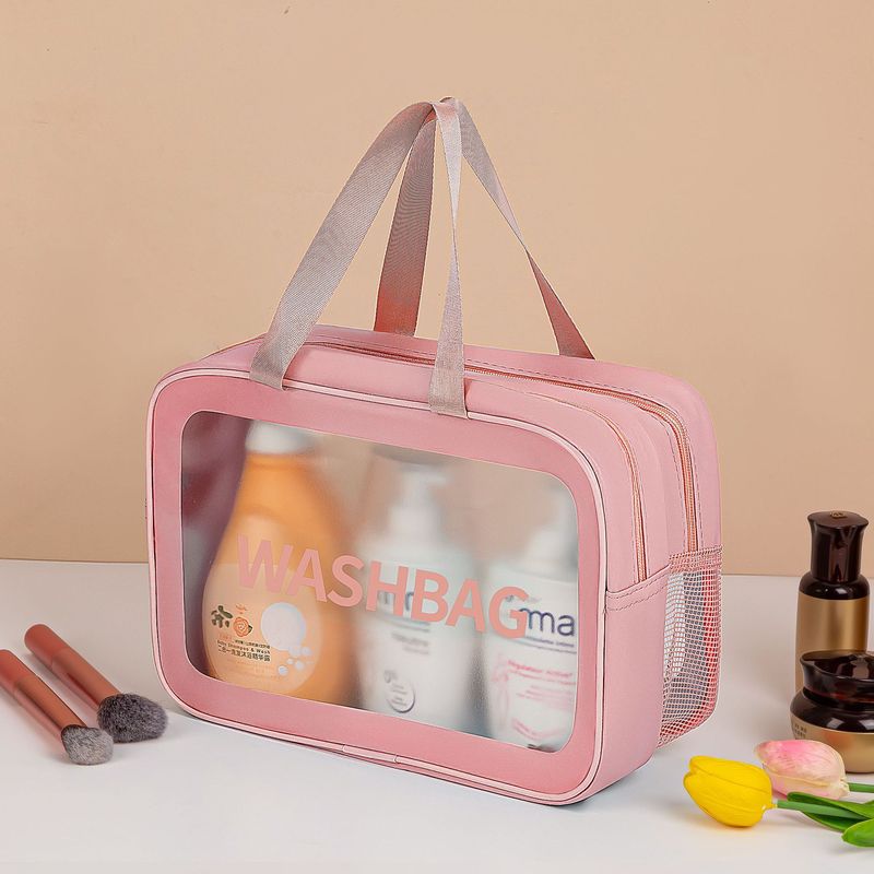 新しい便利な乾湿分離女性用化粧品バッグ防水トイレタリーバッグ大容量旅行水泳トイレタリー収納袋|undefined