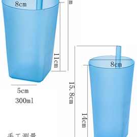 R9DC宝宝儿童喝水杯吸管杯塑料孕产妇学饮杯子成人防呛饮耐高温家