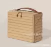 Flat cosmetic bag apricot [21.5*19*8cm]
