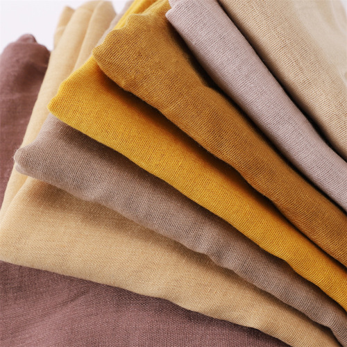 Cross-border classic women's solid color voile cotton and linen breathable thin long scarf soft scarf hijab silk scarf