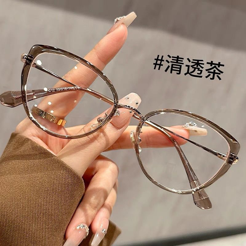 超軽量で若々しいキャットアイ老眼メガネ、疲労防止、高精細、高齢女性向けの抗ブルーライト高級老眼メガネ|undefined