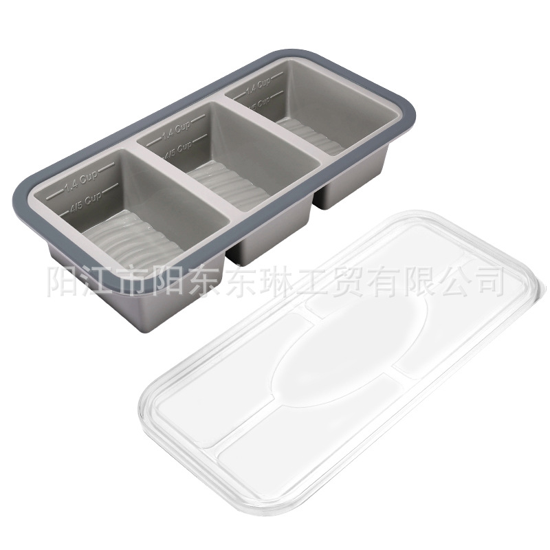 Transfronteriza venta caliente de silicona plegable caja de almuerzo caja de almuerzo caja de preservación de alimentos calentada por microondas caja de envasado