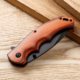 Factory supply cross-border outdoor folding knife high hardness self-defense knife imported wooden handle outdoor tools camping folding