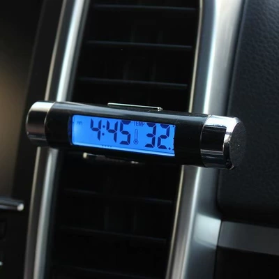 Car Clock Air Vent Lcd Car thermometer