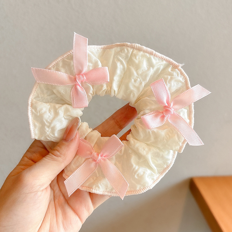 1 # pliegues con lazo rosa-11cm