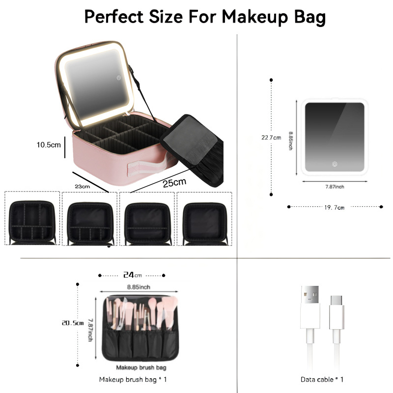 Bolsa de cosméticos impermeable transfronteriza, gran capacidad, bolsa de cosméticos de alta gama, recuerdo, bolsa de cosméticos portátil de color sólido, portátil para salir