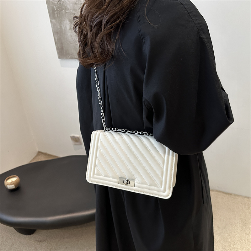 Casual nicho 2024 diseño otoño bolso de mensajero personalidad simple nuevo bolso cuadrado pequeño bolso hombro mujer