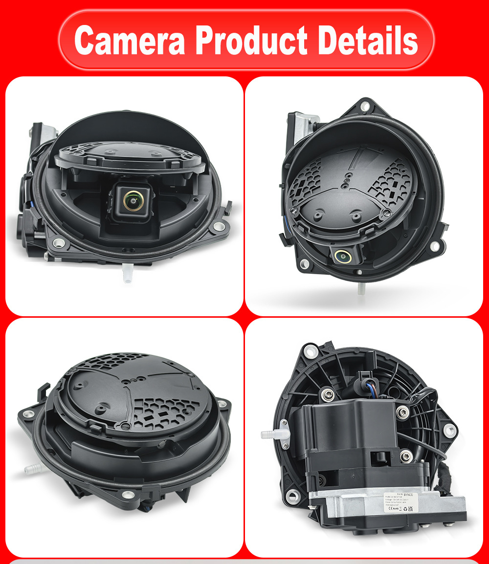 Volkswagen rearview reversing car camera with flip-up display and trajectory display, AHD compatible with Golf 8 MK8 CC T-Roc