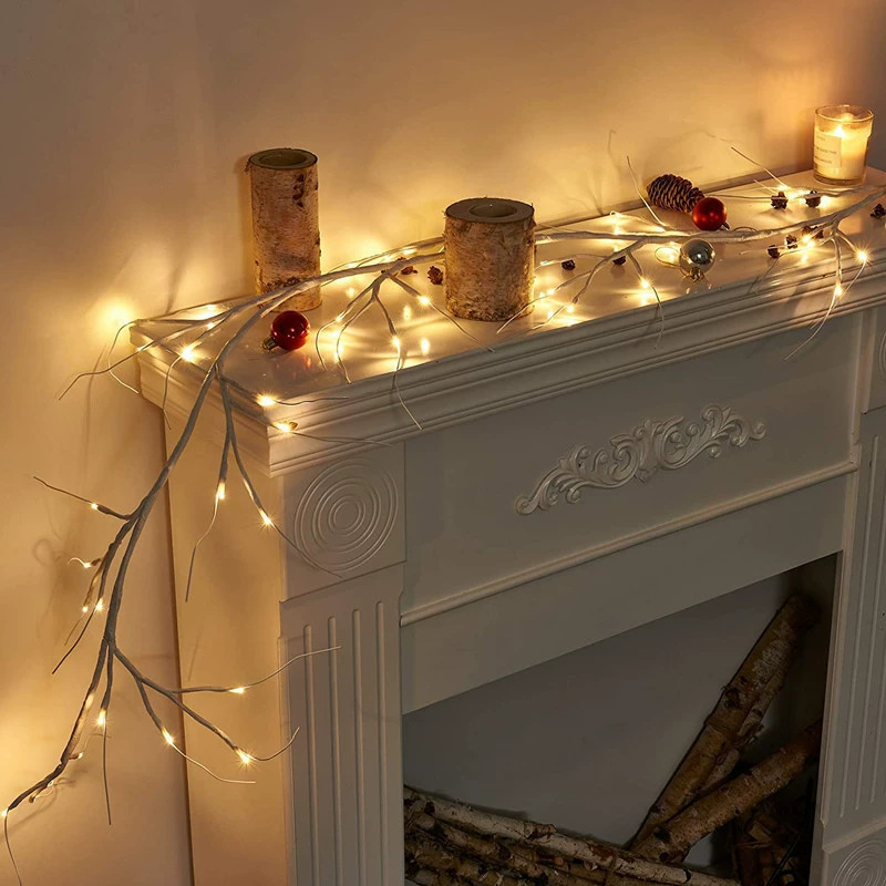 Flexible Willow Vine Lamp Desktop Decoration White Birch Tree Shape Lamp High Aesthetic Indoor Led Rattan Atmosphere Lamp Flexible Willow Vine Lamp Desktop Decoration White Birch Tree Shape Lamp High Aesthetic Indoor Led Rattan Atmosphere Lamp