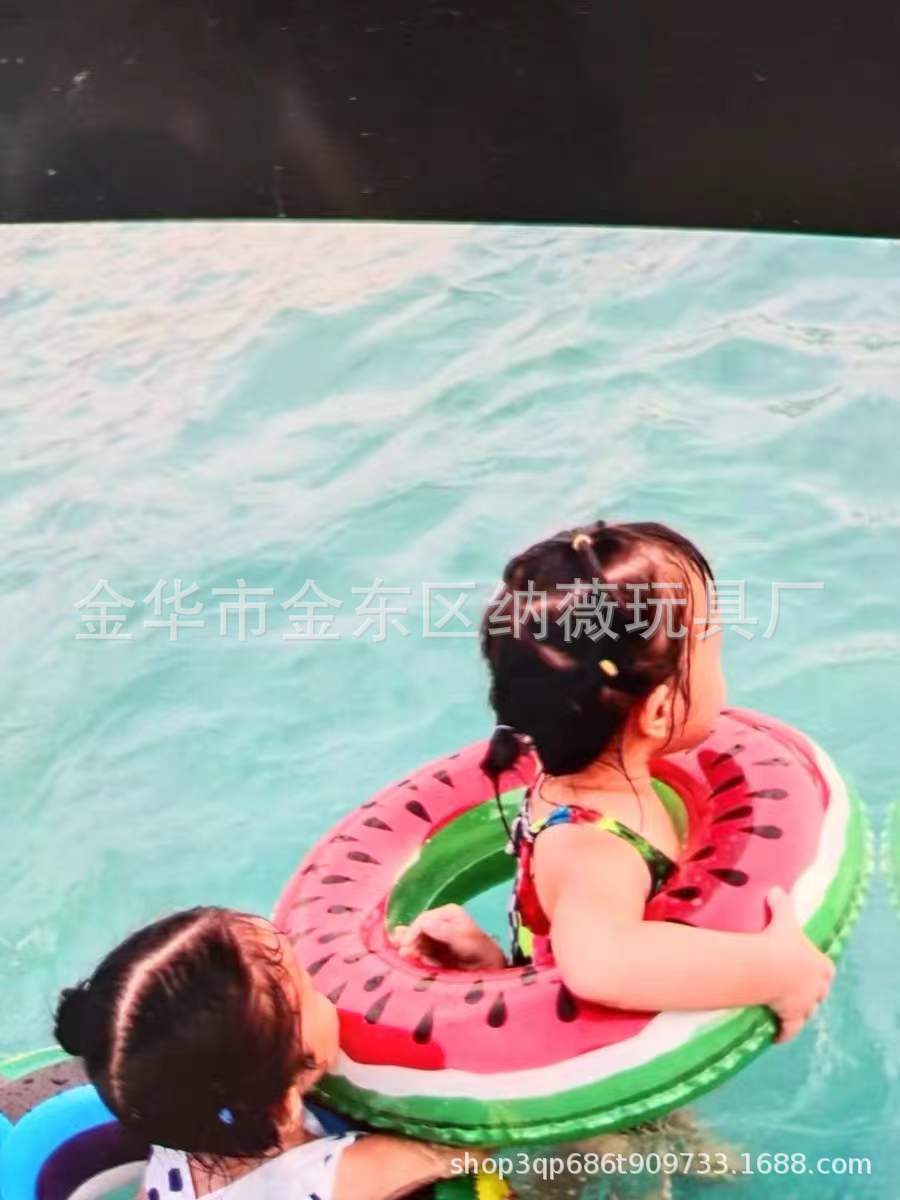Nuevo anillo de natación para padres e hijos red retro doble bolsa de aire bajo la axila verde engrosado anillo flotante inflable al aire libre