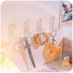 亞克力掛鈎粘膠強力免打孔無痕學生宿舍衣服粘鈎書包掛鈎二次元