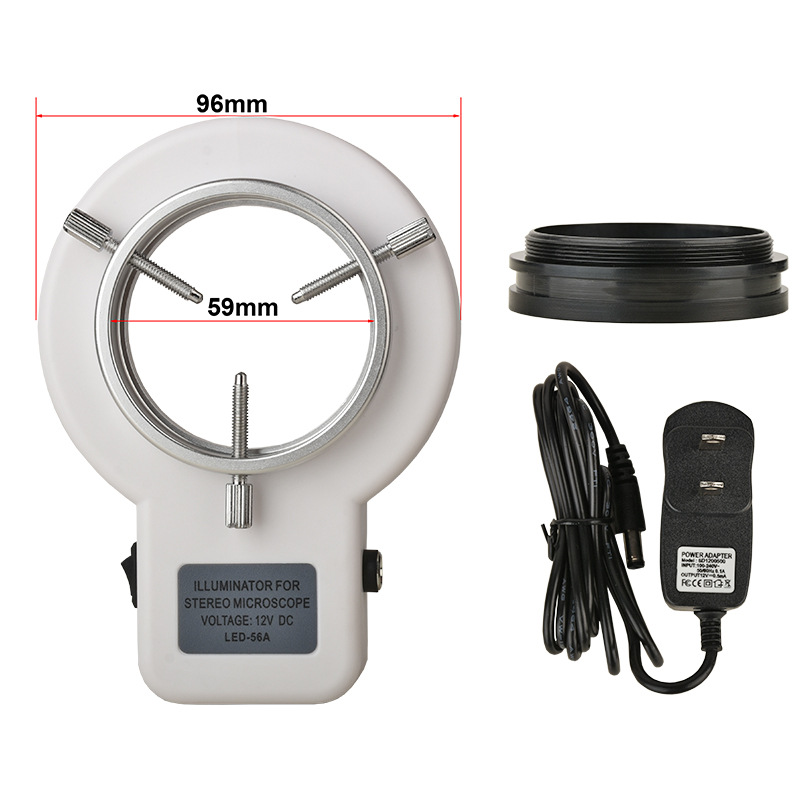 批发显微镜可调节环形灯LED光源立体显微镜照明光源LED亮度可调节