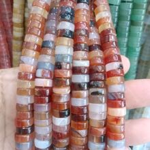 5*10mm隔片珠 绿东陵绿松石散珠diy隔珠垫片半成品玉料扁珠大圆片