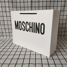 现货 莫斯奇诺moschino纸袋礼品袋手提袋服装购物袋衣服围巾T恤袋