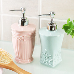 Shampoo hand soap decanting bottle European style carved shower gel squeeze bottle lotion hand soap empty bottles