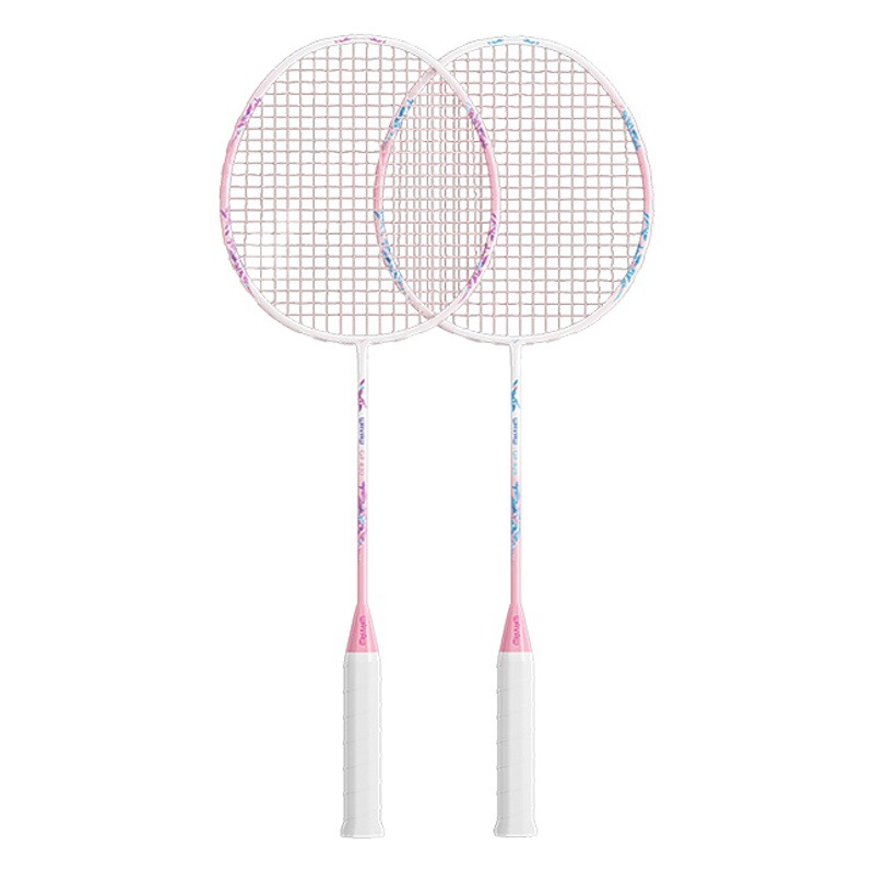 Raqueta de bádminton productos genuinos tienda insignia traje ultraligero fibra de carbono completa adultos niños profesional durable simple y doble raqueta