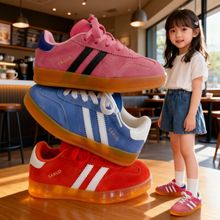 2025年秋季童鞋男童真皮舒适运动休闲鞋韩版时尚潮款女童德训板鞋