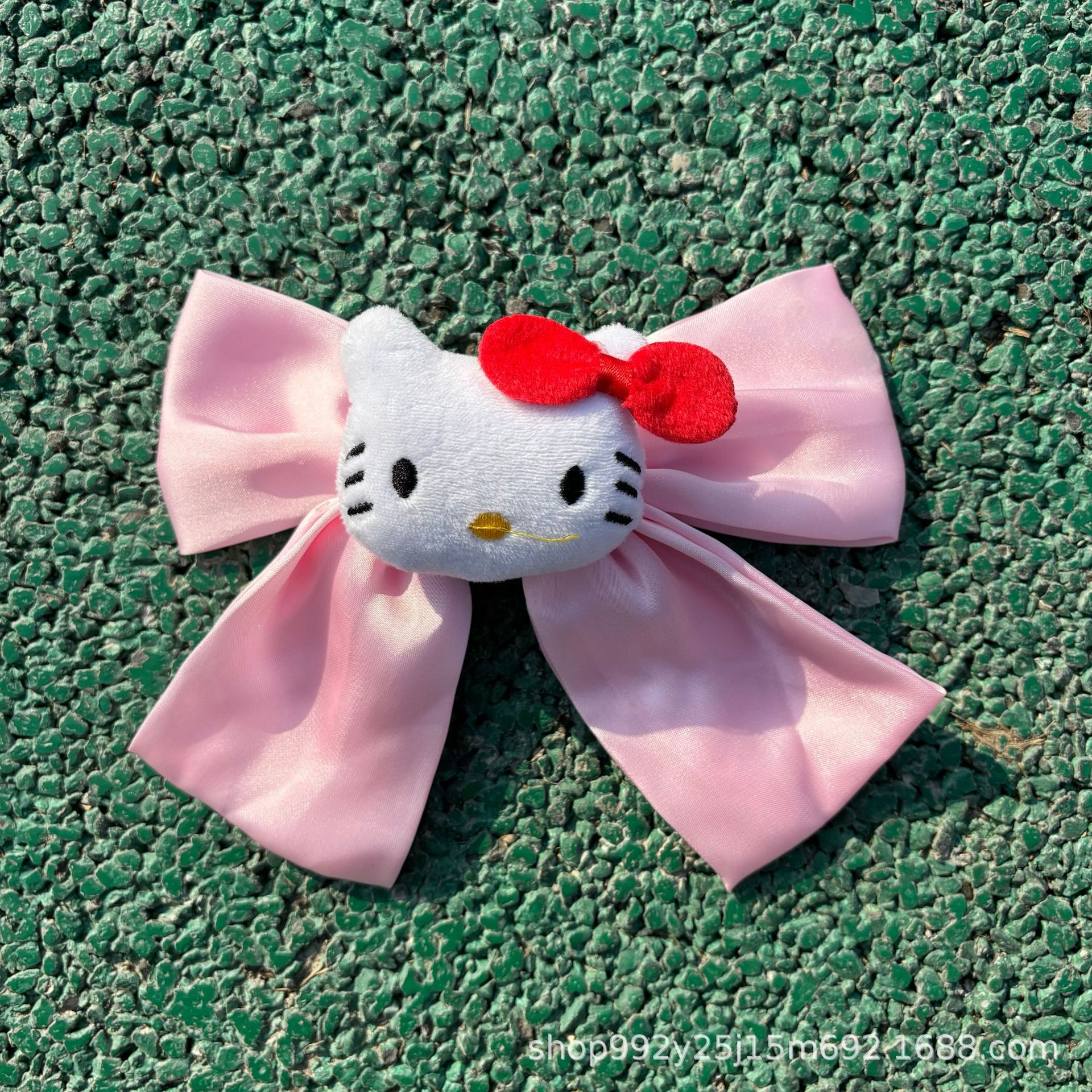 Electric Motorcycle Accessories Cartoon Doll Kuromi Ears Plush Detachable