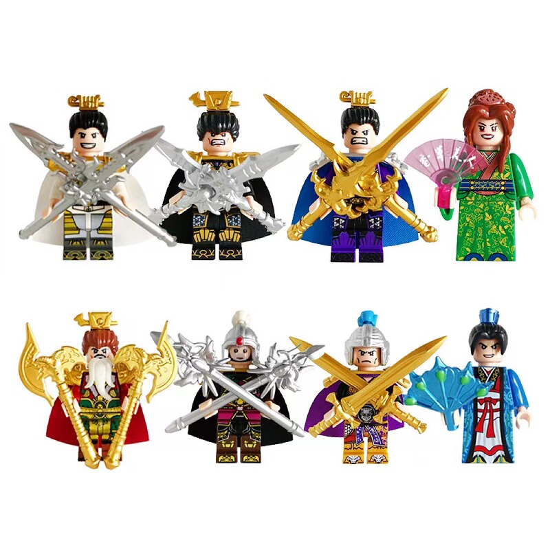 Three Kingdoms Building Blocks Doll Boy Creative Assembled Building Blocks Toy Gift for Foreign Trade Factory Wholesale Three Kingdoms Building Blocks Doll Boy Creative Assembled Building Blocks Toy Gift for Foreign Trade Factory Wholesale