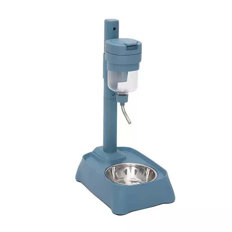 Tipo de acero inoxidable de altura ajustable tipo barra de beber (azul)